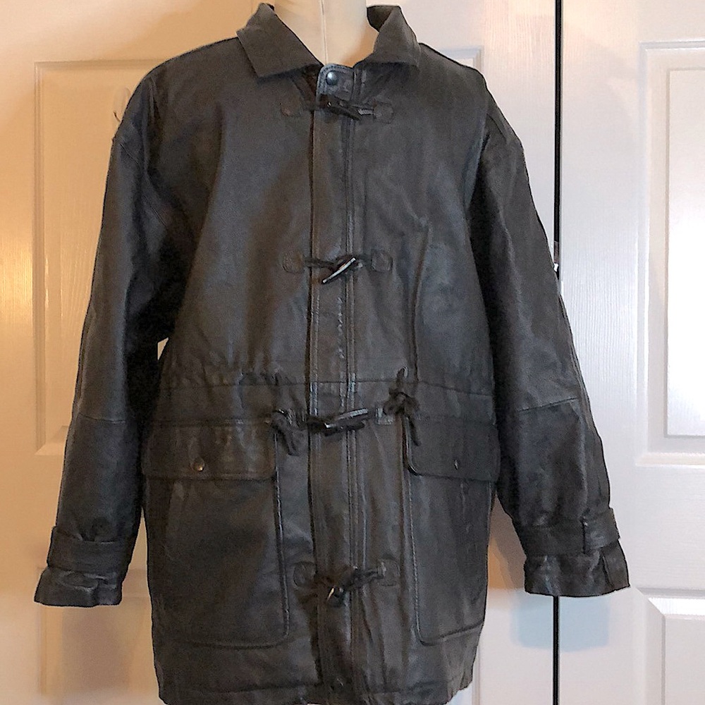 I.O.U Men’s Vintage Genuine Leather Jacket